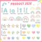 118 ft - Colorful Bulletin Board Decoration Set Bulletin Board Borders Classroom